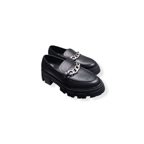 Women's Black Lug Loafers from No Boundaries - Picture 4 of 8